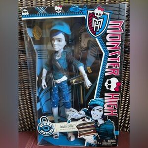 NIB Monster High Invisi Billy Doll, Scaremester Series, 2014